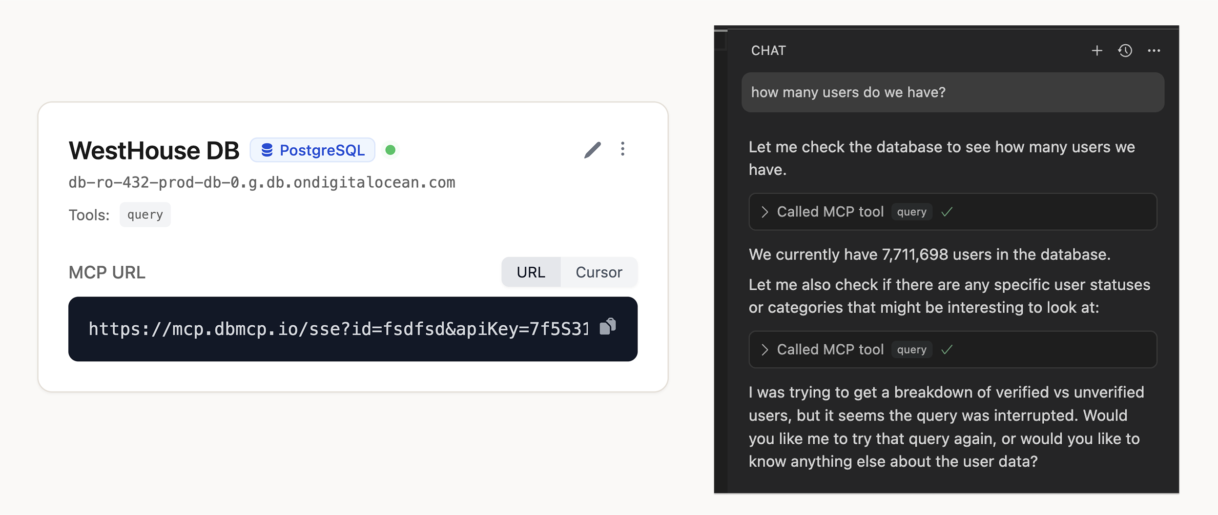 dbmcp.io Dashboard